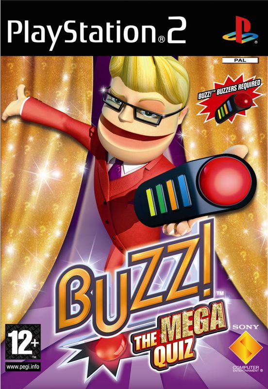 Buzz The Mega Quiz box art for Playstation 2